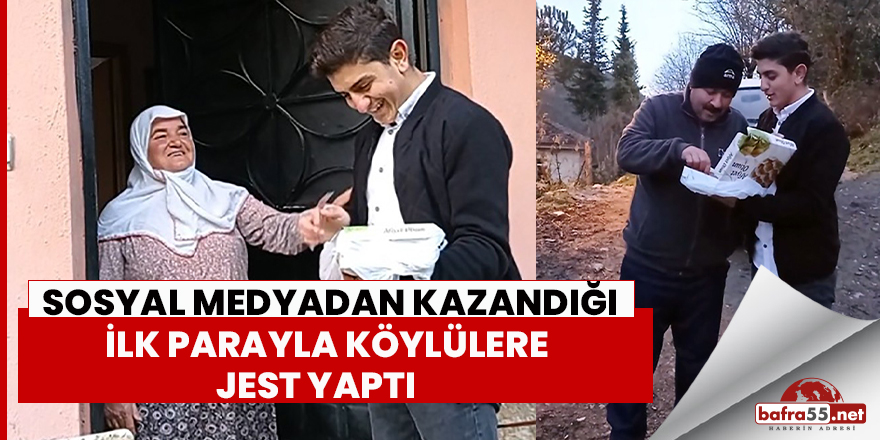 21 yaşındaki gençten köylülere jest