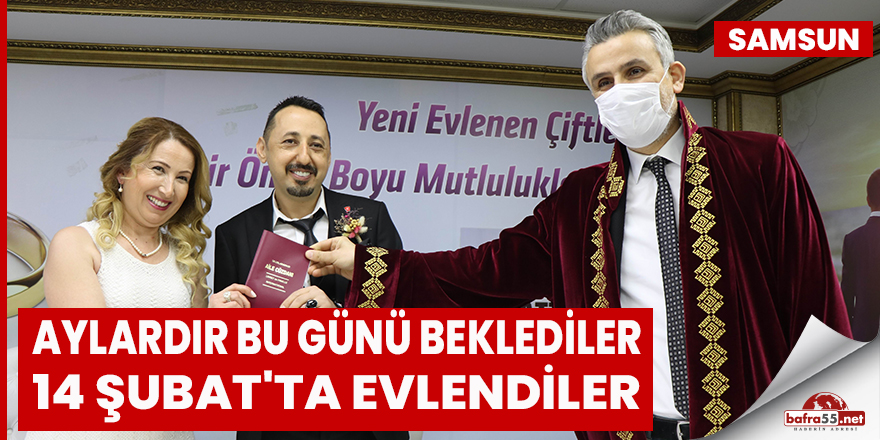 Evlenmek için 14 Şubat’ı seçtiler