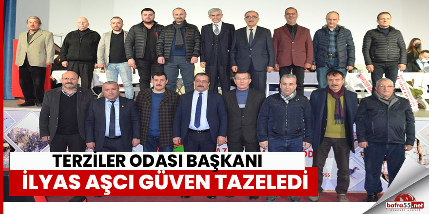 Bafra Terziler Odası Başkanı İlyas Aşcı  Güven Tazeledi