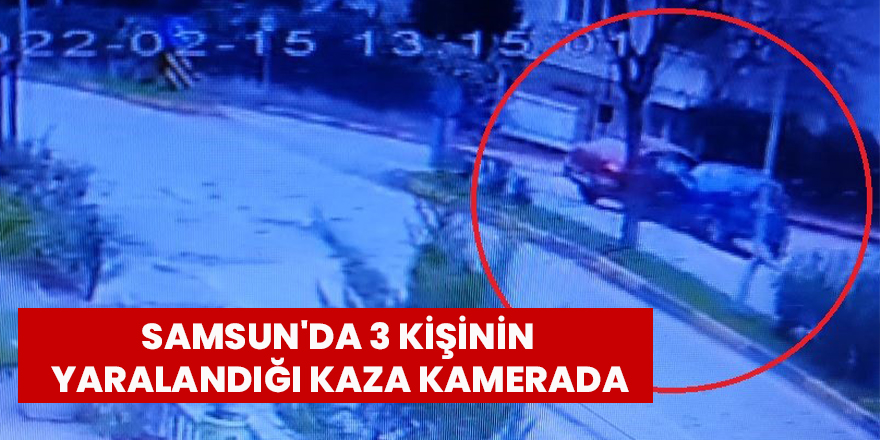 Samsun'da trafik kazasında 3 kişi yaralandı