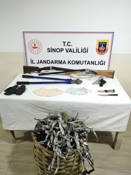 Sinop’ta kablo hırsızları yakalandı