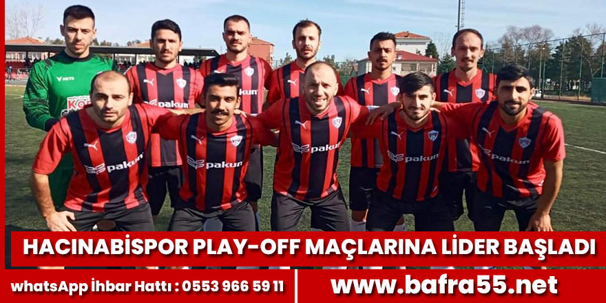 Hacınabispor Play-Off maçlarına galibiyetle başladı