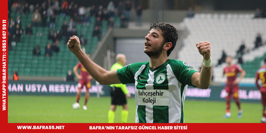 Giresunspor Muhammed Gümüşkaya ile çoştu