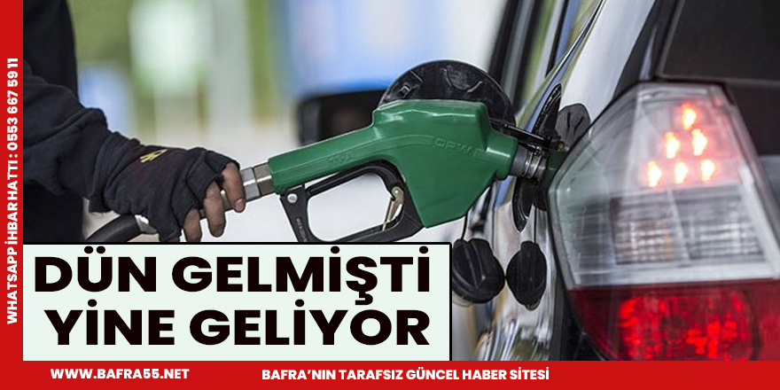 Dün gelmişti yine geliyor