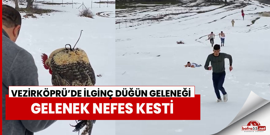 Vezirköprü’de düğün geleneği nefes kesti