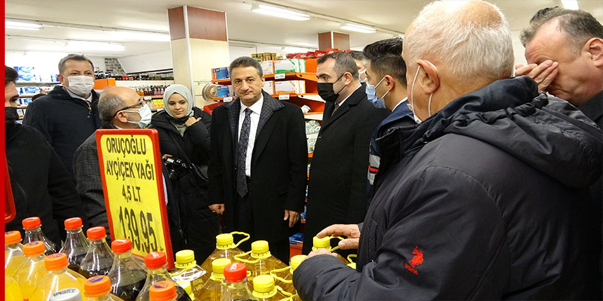 Sinop Valisi, marketleri denetledi