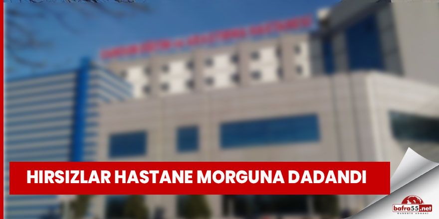 Hastane morgunda kullanılan seyyar motorları çaldılar