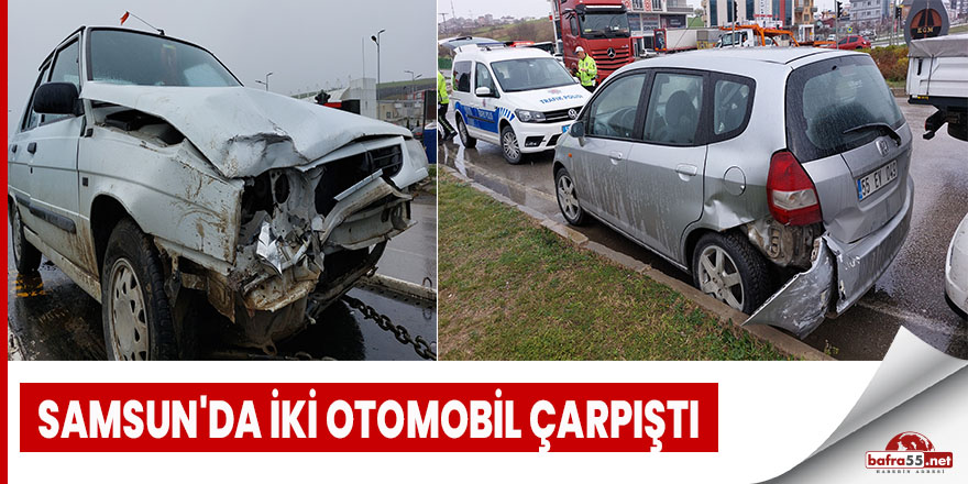 Samsun'da trafik kazası: 1 yaralı