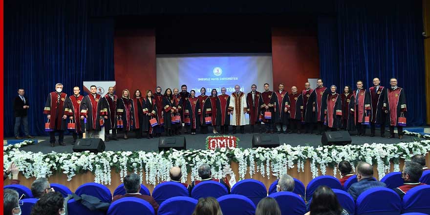 OMÜ’de 107 profesör ve 61 doçent biniş giydi