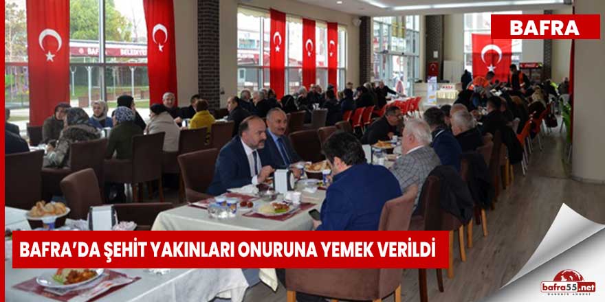 Şehit Yakınları Onuruna Yemek Verildi