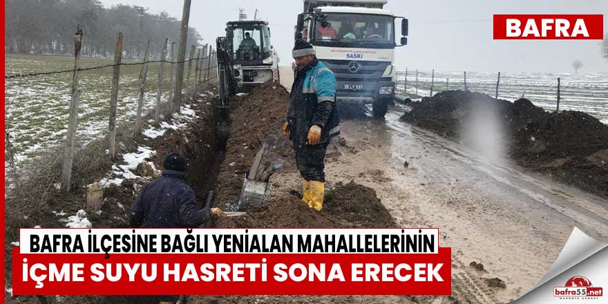 Yenialan köyünün içme suyuna çözüm