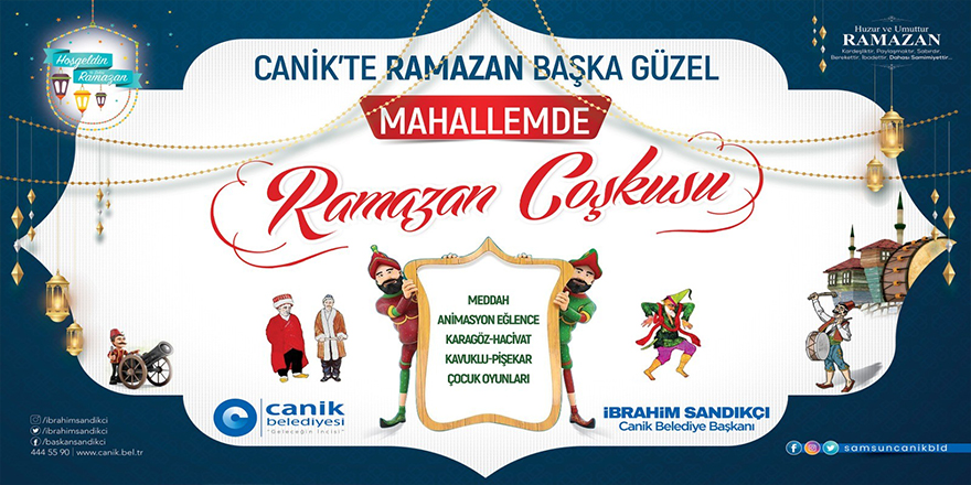 Çocuklar Ramazan coşkusunu Canik’te yaşayacak