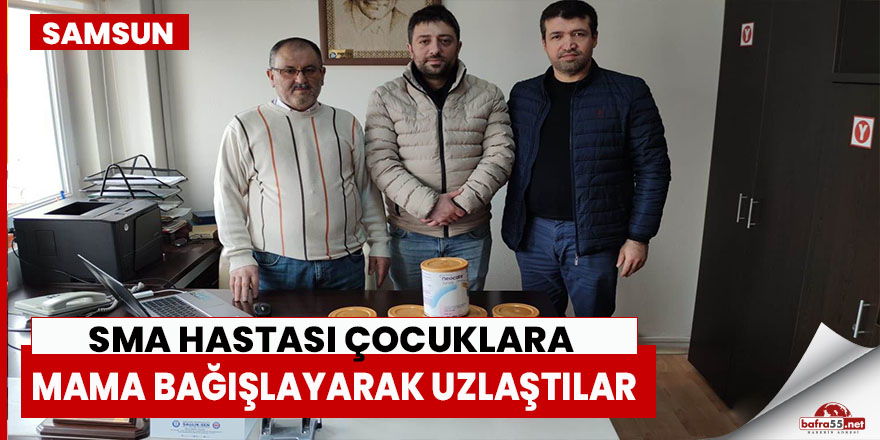 SMA hastası çocuklara mama bağışlayarak uzlaştılar