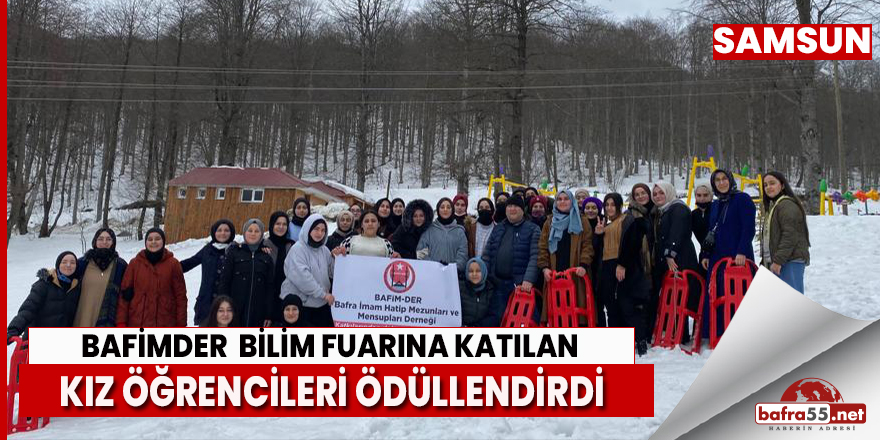 BAFİMDER  KANDİL PROGRAMINA KATILAN KIZ ÖĞRENCİLERİ ÖDÜLLENDİRDİ