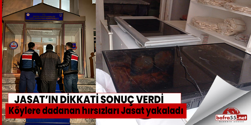 Köylere dadanan hırsızları Jasat yakaladı