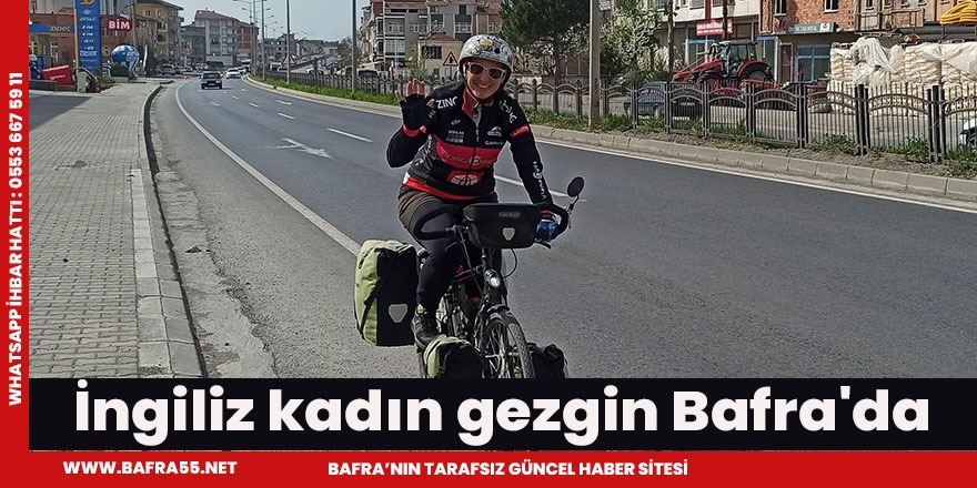 İngiliz kadın gezgin dünya turunda Bafrada