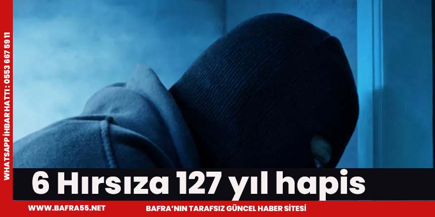 6 Hırsıza 127 yıl hapis