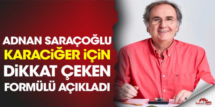 Prof. Dr. Saraçoğlu: “Karaciğer için maydanoz limon kürü”