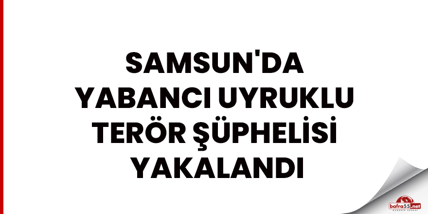 Samsun'da terör şüphelisi yakalandı