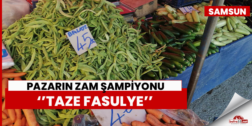 Pazarın en pahalı ürünü “taze fasulye”