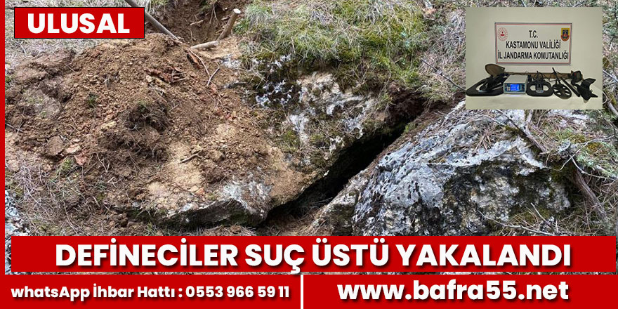 Kaçak definecilere jandarmadan suçüstü baskın