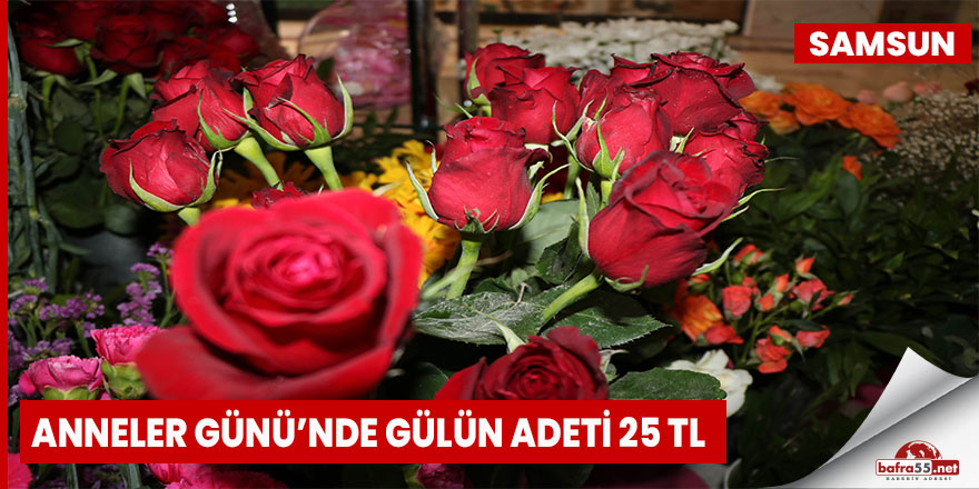 Anneler Günü’nde gülün adeti 25 TL