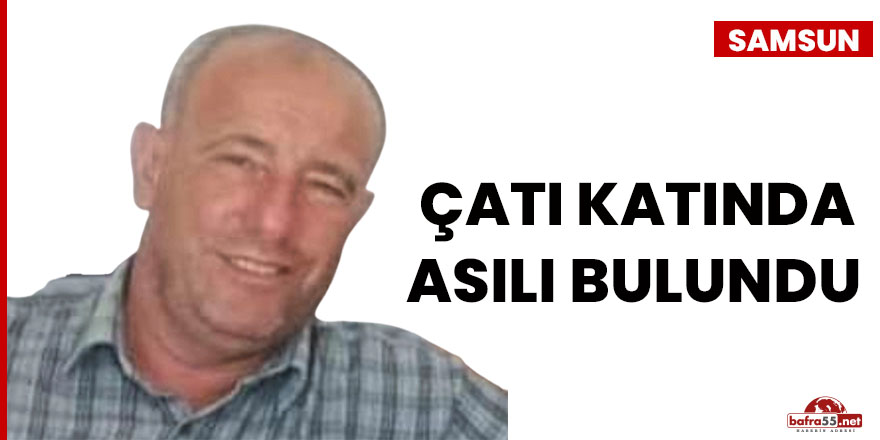 Çatı katı çıkış boşluğunda asılı bulundu