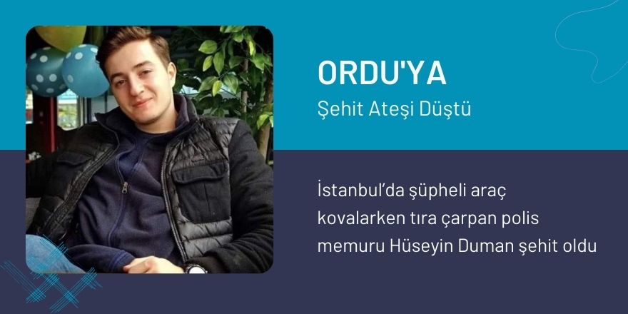 Ordu'ya Şehit ateşi düştü