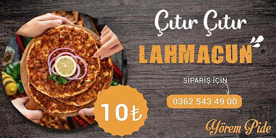 Yörem pidede lahmacun 10 lira