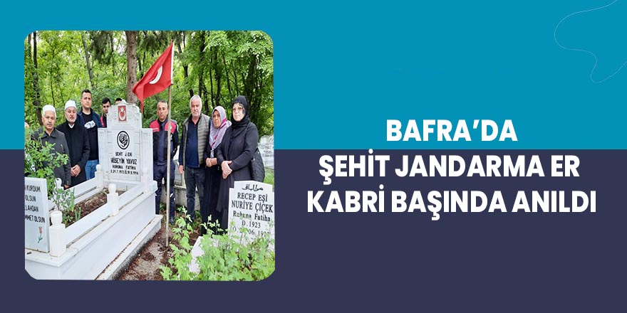 Şehit jandarma er kabri başında anıldı