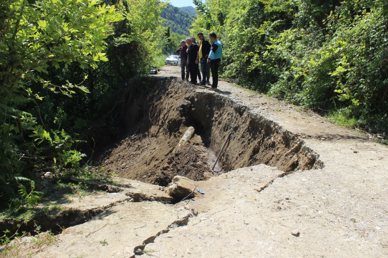 Sinop'ta heyelan