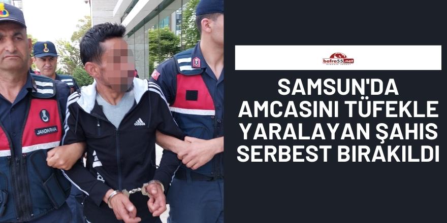 Samsun'da amcasını tüfekle yaralayan şahıs serbest bırakıldı