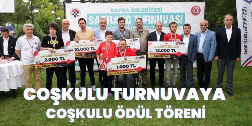 COŞKULU TURNUVAYA COŞKULU ÖDÜL TÖRENİ