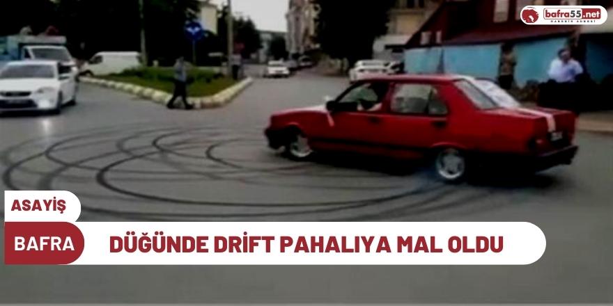 Bafra'da Düğünde drift pahalıya mal oldu