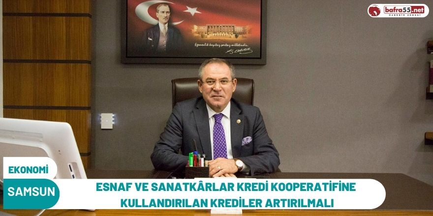 ESNAF VE SANATKÂRLAR KREDİ KOOPERATİFİNE KULLANDIRILAN KREDİLER ARTIRILMALI