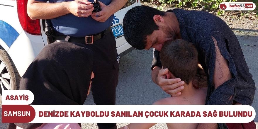 Denizde Kayboldu Sanılan Çocuk Karada Sağ Bulundu