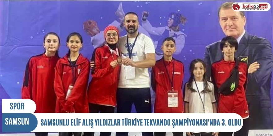 Elif Alış, Yıldızlar Türkiye Tekvando Şampiyonası'nda 3. oldu