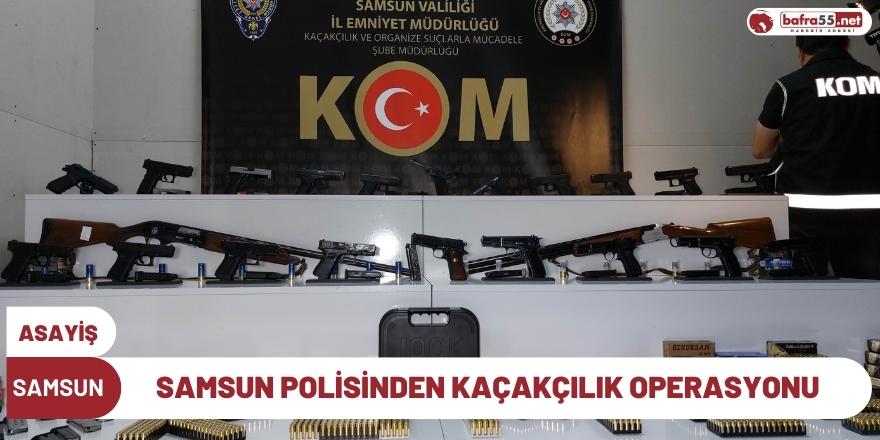 Samsun polisinden kaçakçılık operasyonu: 19 tabanca ele geçirildi, 4 kişi gözaltına alındı