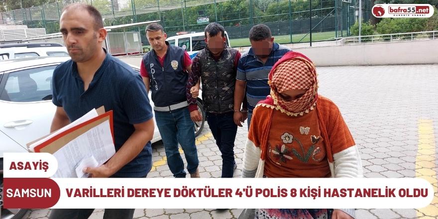 Buldukları varilleri dereye döktüler: 4'ü polis 8 kişi hastanelik oldu