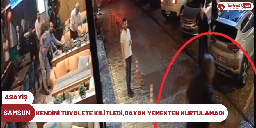 Kendini tuvalete kilitledi,dayak yemekten kurtulamadı