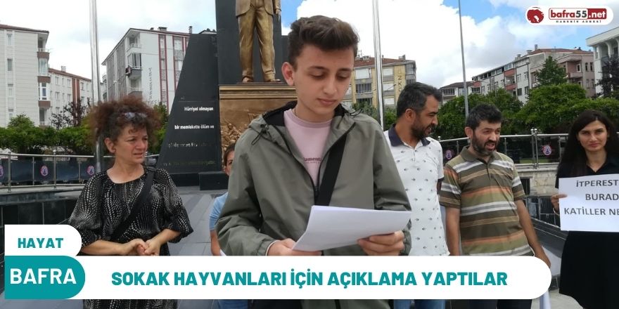 SOKAK HAYVANLARI İÇİN AÇIKLAMA YAPTILAR