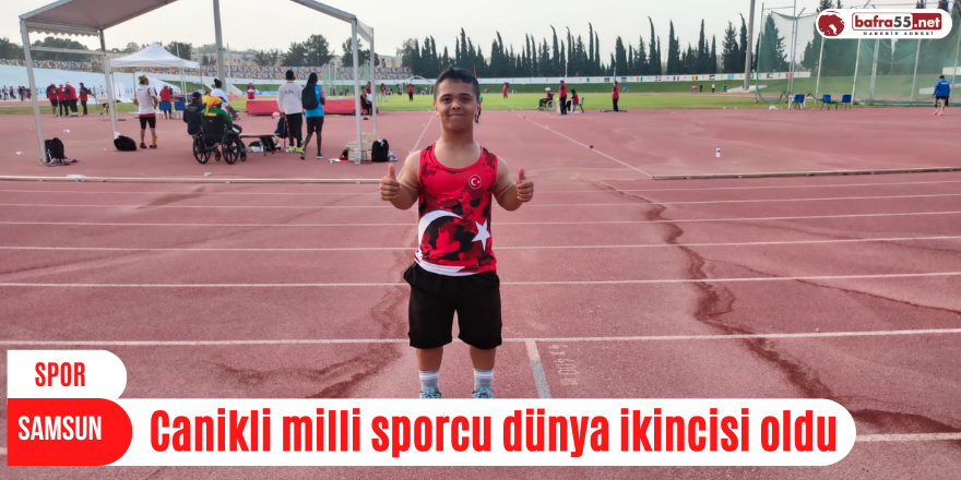 Canikli milli sporcu dünya ikincisi oldu