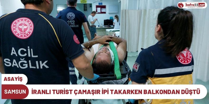 İranlı turist çamaşır ipi takarken balkondan düştü