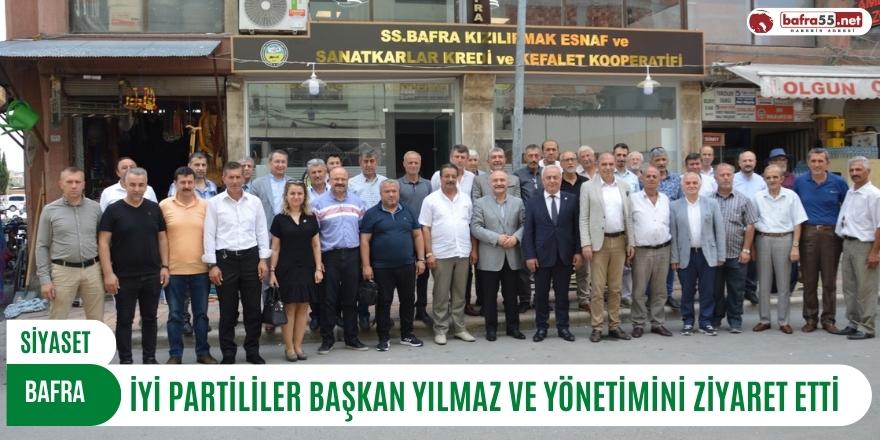 İYİ PARTİLİLER BAŞKAN YILMAZ VE YÖNETİMİNİ ZİYARET ETTİ