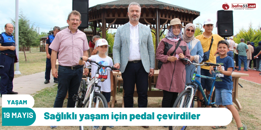 Sağlıklı yaşam için pedal çevirdiler