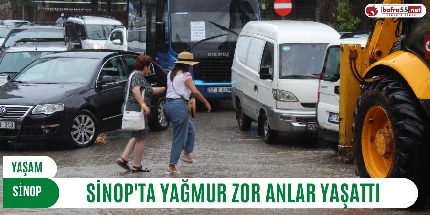 Sinop'ta Yağmur Zor Anlar Yaşattı