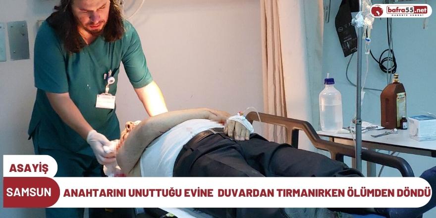 Anahtarını Unuttuğu Evine Duvardan Tırmanırken Ölümden Döndü