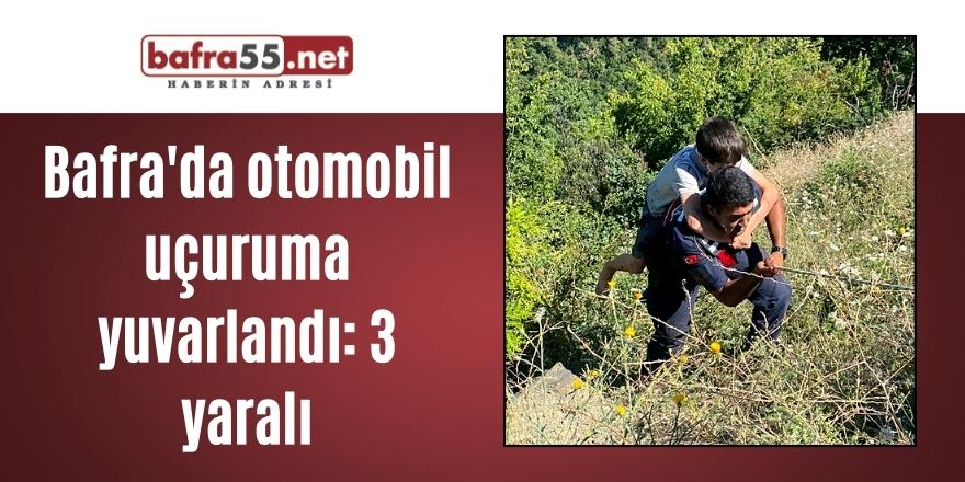 Otomobil uçuruma yuvarlandı: 3 yaralı