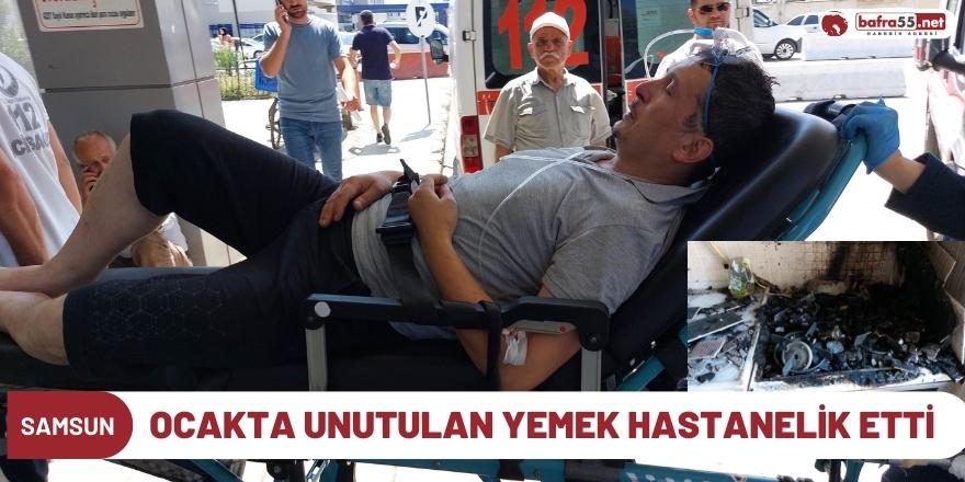 Ocakta Unutulan Yemek Hastanelik Etti