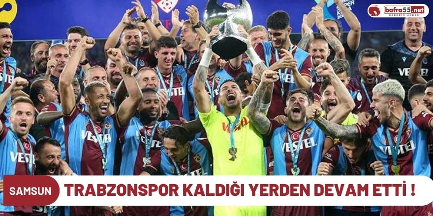 TRABZONSPOR KALDIĞI YERDEN DEVAM ETTİ !